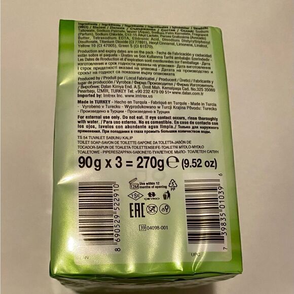💥Pack of 6 🎉2 Pack Dalan Avocado 🥑 Butter Cream Bar Soap 🎊 - Picture 4 of 10